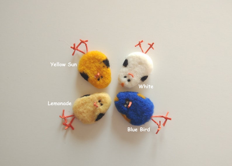 Easter Chicken Easter Chick Wool Felted Chick Easter Bird Wool Felted Bird Easter Egg BlueBird Yellow Chick Easter Gifts image 8