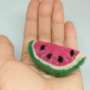 Filz Wassermelone Scheibe / Filz Sommer Früchte / Filz Wassermelone Scheiben / DIY Kindergarten Girlande / Baby Zimmer Dekoration