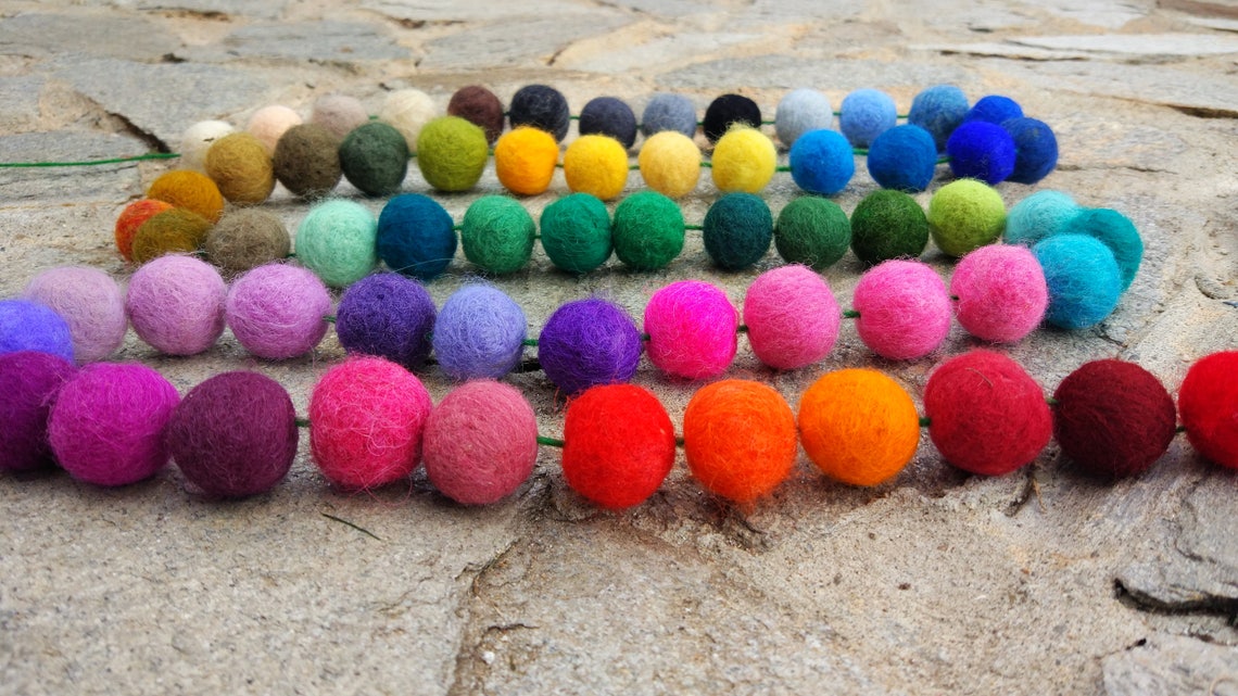 Cat Toys Felted Wool Balls Bouncy Balls Set of 3 Etsy