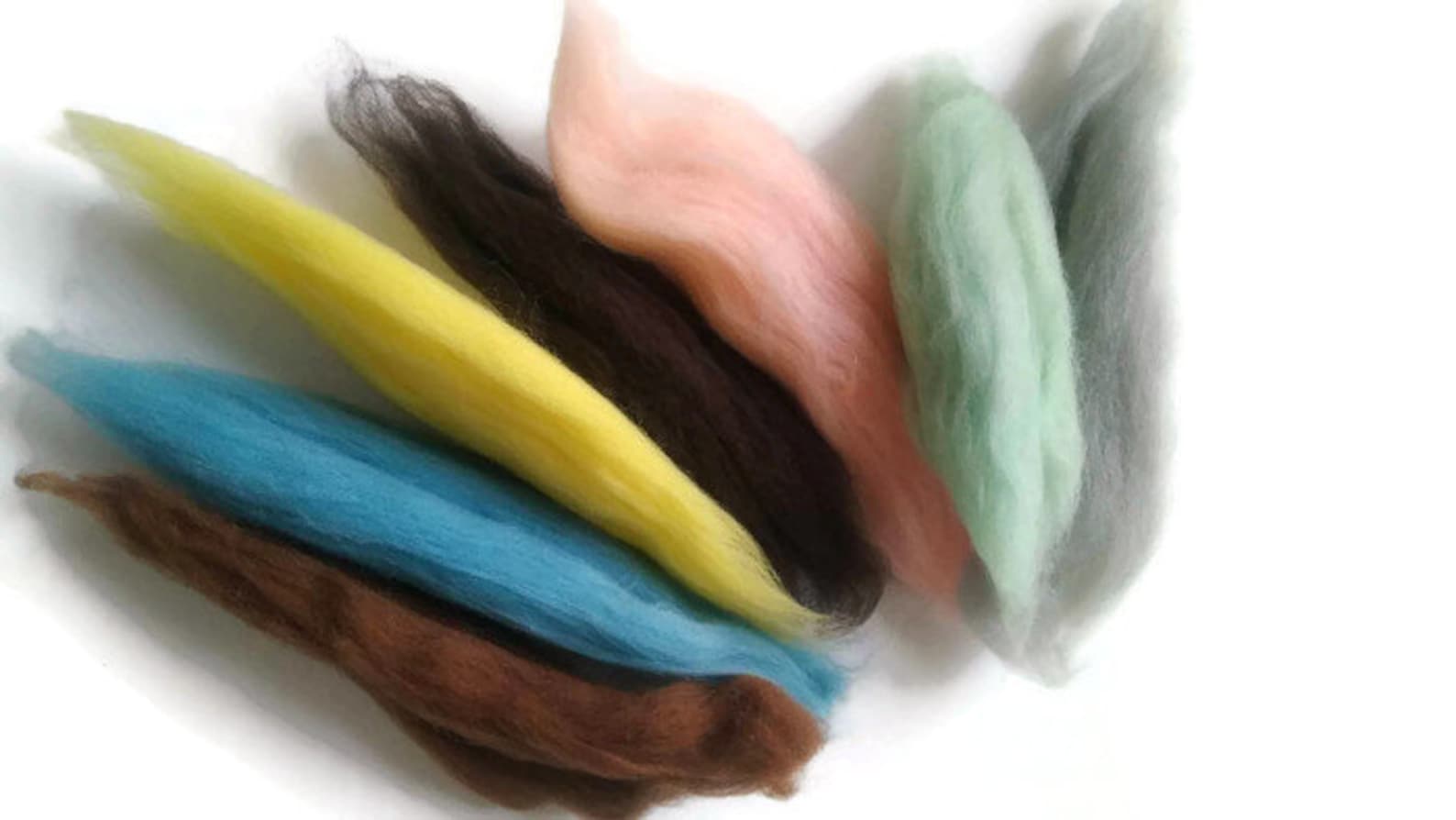 Wool Samples Wool Roving Packs Needle Felting Wool Wet Etsy