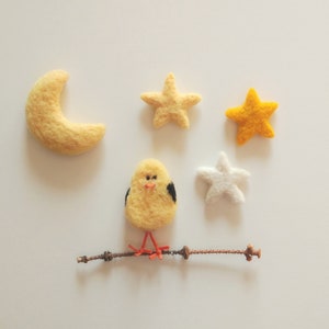 Easter Chicken Easter Chick Wool Felted Chick Easter Bird Wool Felted Bird Easter Egg BlueBird Yellow Chick Easter Gifts image 3