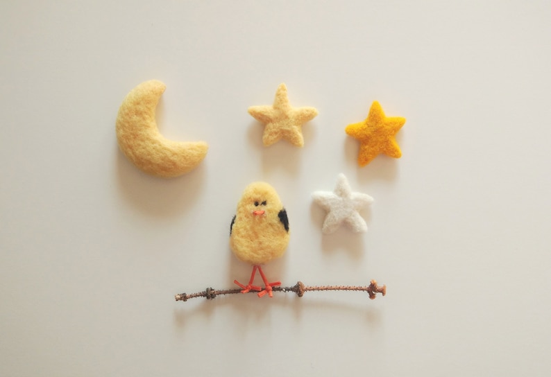 Easter Chicken Easter Chick Wool Felted Chick Easter Bird Wool Felted Bird Easter Egg BlueBird Yellow Chick Easter Gifts image 3