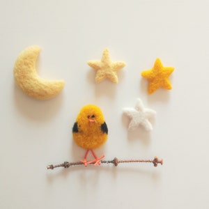 Easter Chicken Easter Chick Wool Felted Chick Easter Bird Wool Felted Bird Easter Egg BlueBird Yellow Chick Easter Gifts image 6