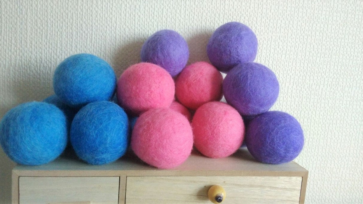 Jumbo Wool Felt Balls, Large 5cm 6cm 7cm 10cm Felt Balls, Wholesale Felt  Balls Bulk Rug Garland, Felting Wool, Felt Pom Poms, 5 Pcs 