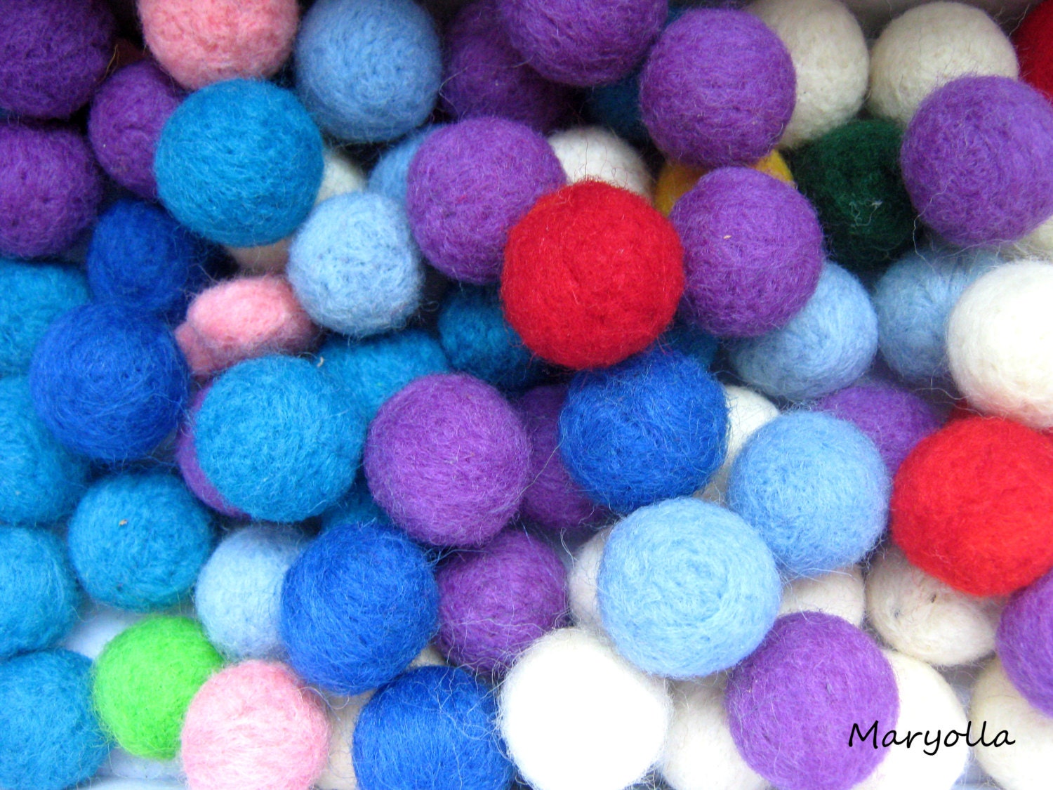 Felt Balls 2 Cm / 20 Mm 100 Percent Pure Wool Crafts DIY Rug Etsy