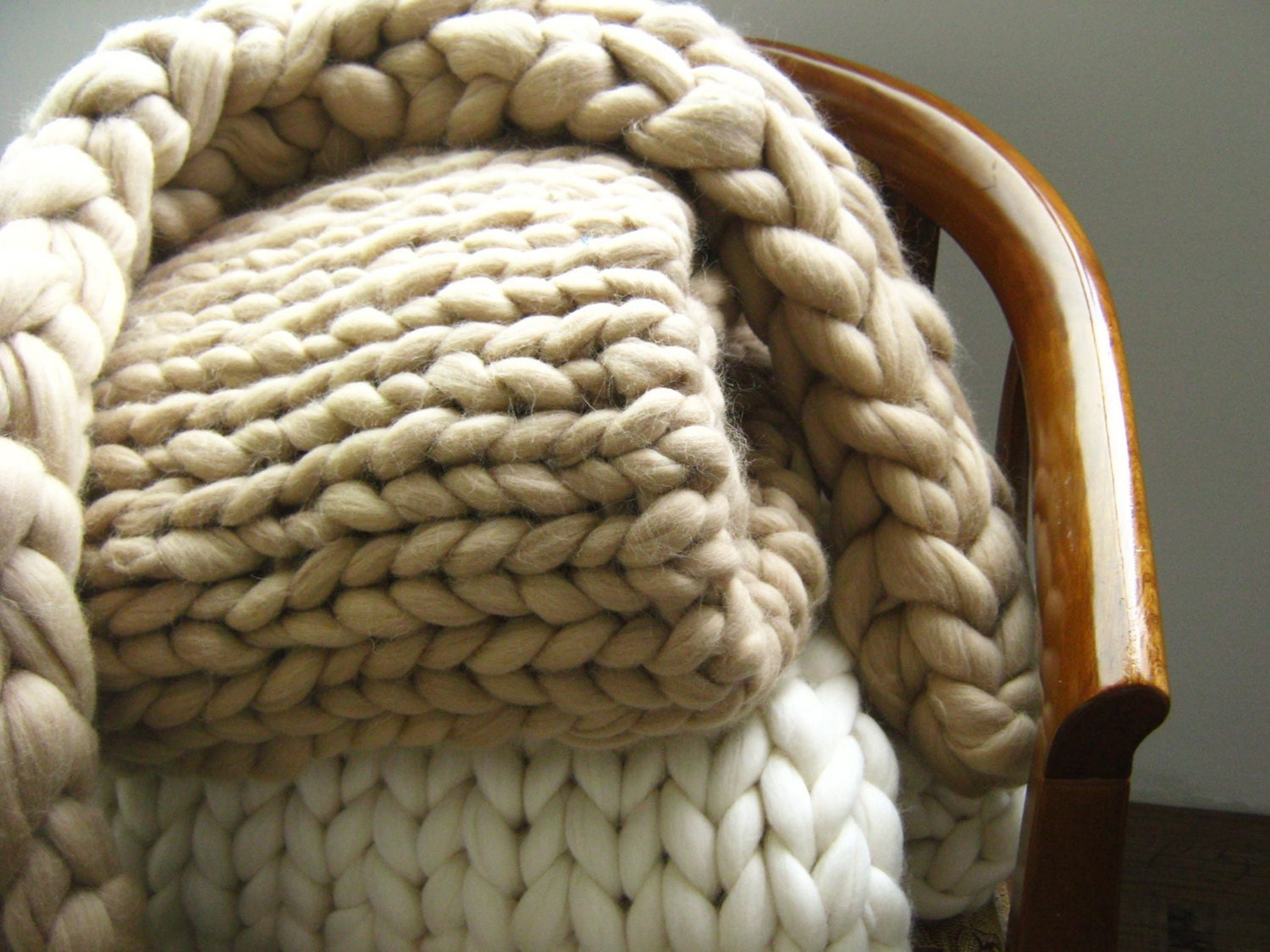 Rigola Boys Beige Knitted Blanket main image 1