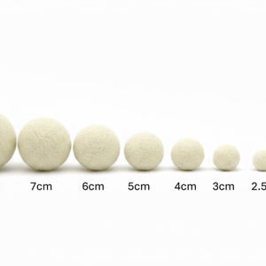 Large Handmade Wool Felt Balls, 5-Piece Set, Mix and Match image 11