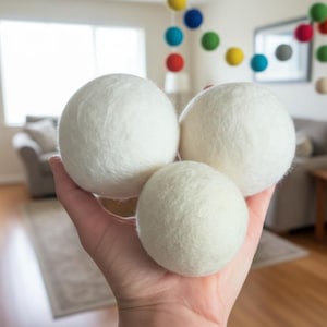 Jumbo Wool Felt Balls – Handmade Pom Poms, DIY Mobile Garland