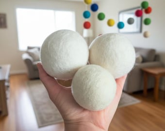Jumbo Wool Felt Balls – Handmade Pom Poms, DIY Mobile Garland
