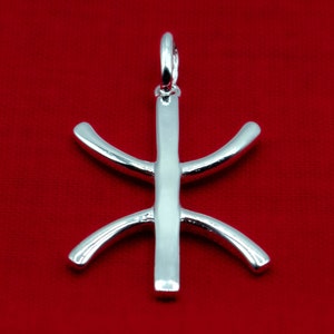 ⵣ Yaz Z Amazigh Free Man Pendant 925 Sterling Silver