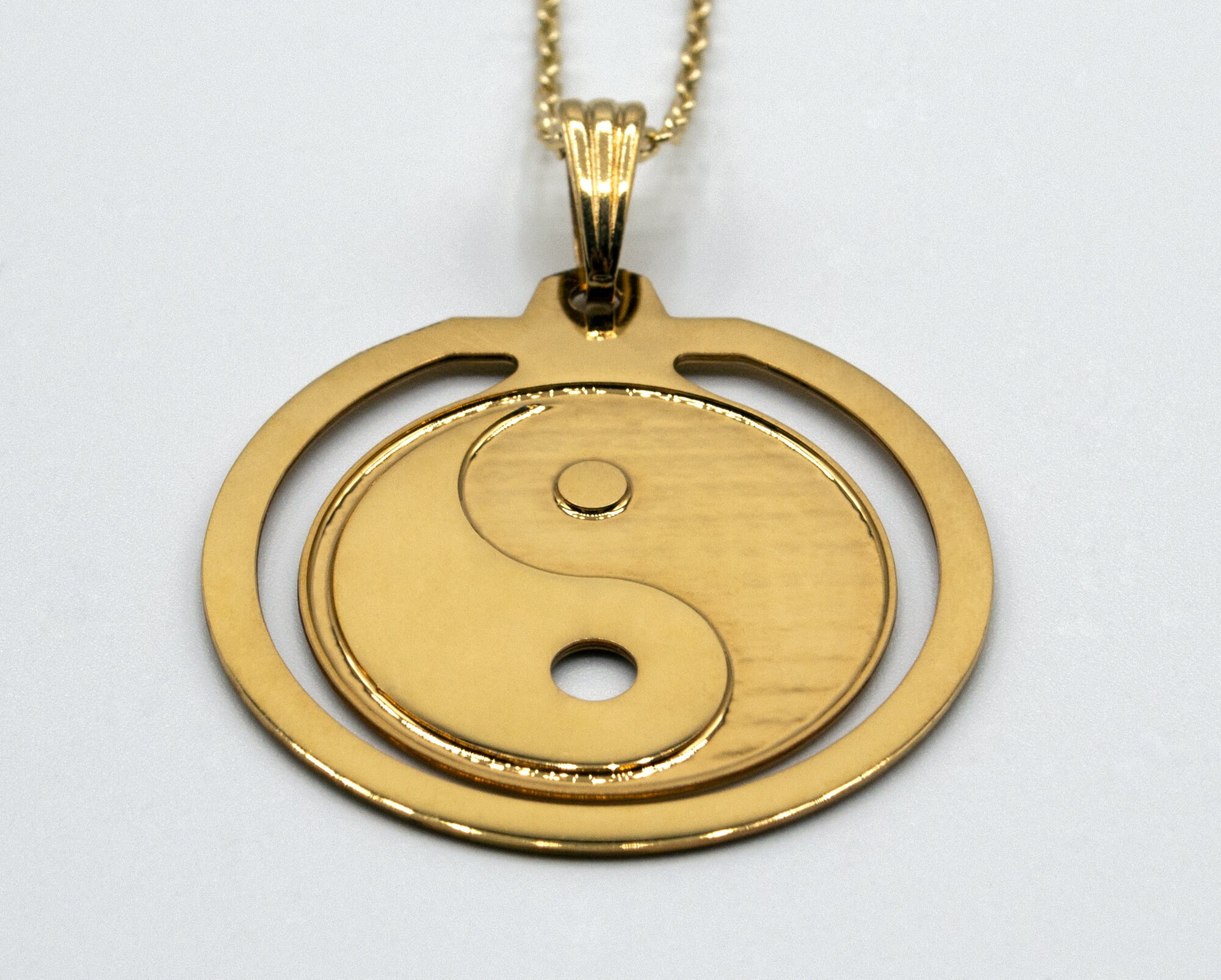 Yin and Yang pendant necklace Etsy