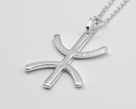 Yaz Z Amazigh Free Man Pendant Necklace in 925 Sterling Silver - Etsy