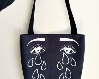 Large Weeping Lady Canvas Tote