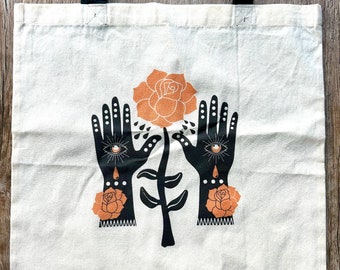 Eternal Hands Canvas Tote