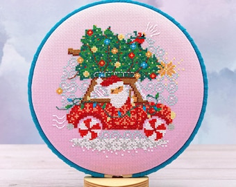 Santa's Coming to Town - Counting Puddles Cross Stitch Pattern - Instant Download Digital PDF
