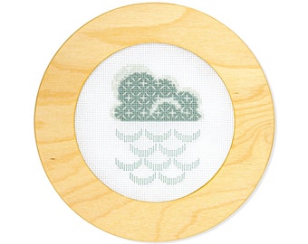 This Little Rain Cloud - modern cross stitch pattern - Instant download PDF - Nursery or Kids Room - DIY Gift