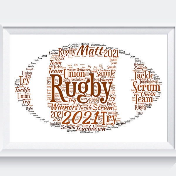 Rugby Art Etsy