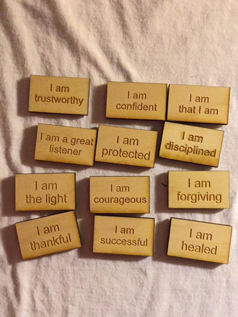 Refrigerator Magnets Inspirational I am 36 Inspirational I am Magnets - Magnets 36-count, 3 sets of 12 Inspire