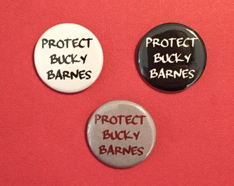 Protect Bucky Barnes Pinback Button