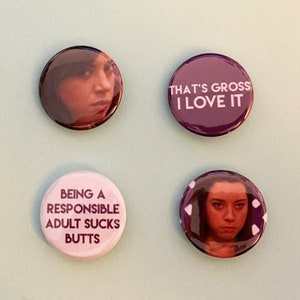 April Ludgate / Parks and Rec Pinback Buttons or Magnets
