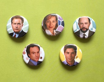 West Wing Portraits Pinback Buttons