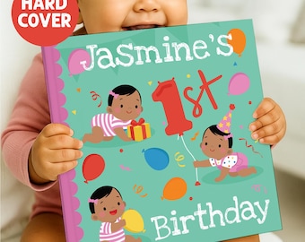 Personalized 1st Birthday Book, Custom Baby Storybook, Keepsake Gift