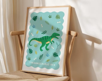 T-Rex恐竜プリント – ジクレープリントのティラノサウルス・レックスのウォールアート