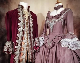 Rococo Costume, 18th Century Frock Coat,18th Century Men's Coat, Men's Rococo Coat,18th Century Men's Clothing, Cosplay, Christmas present