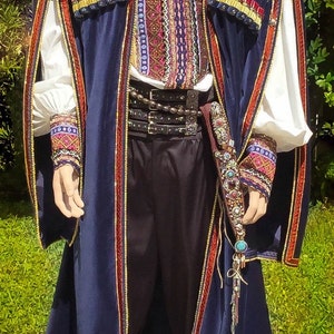 Men's Costume, Cossack Costume, Folk Costume, Men's Hat, Fur Hat, Historical Costume, Men's Coat, Men's Shirt, Cosplay Warrior Costume. image 4