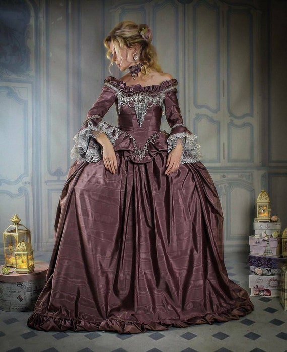 Marie Antoinette Dress, Historical Wedding Dress, 18th Century Dress, 18th  Century Corset, 18th Century Dress Wedding Dress. 