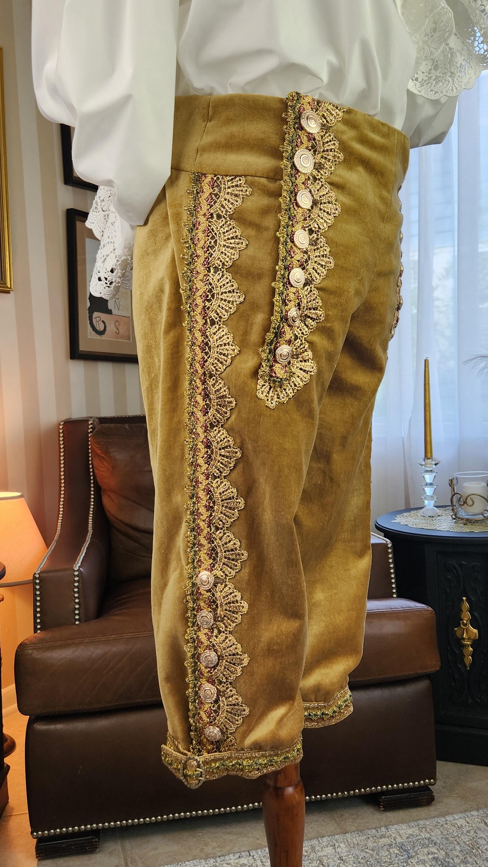 18th Century French Fly Breeches, Men's Costume, Rococo, Men's Breeches,  18th Century Closing. - Etsy
