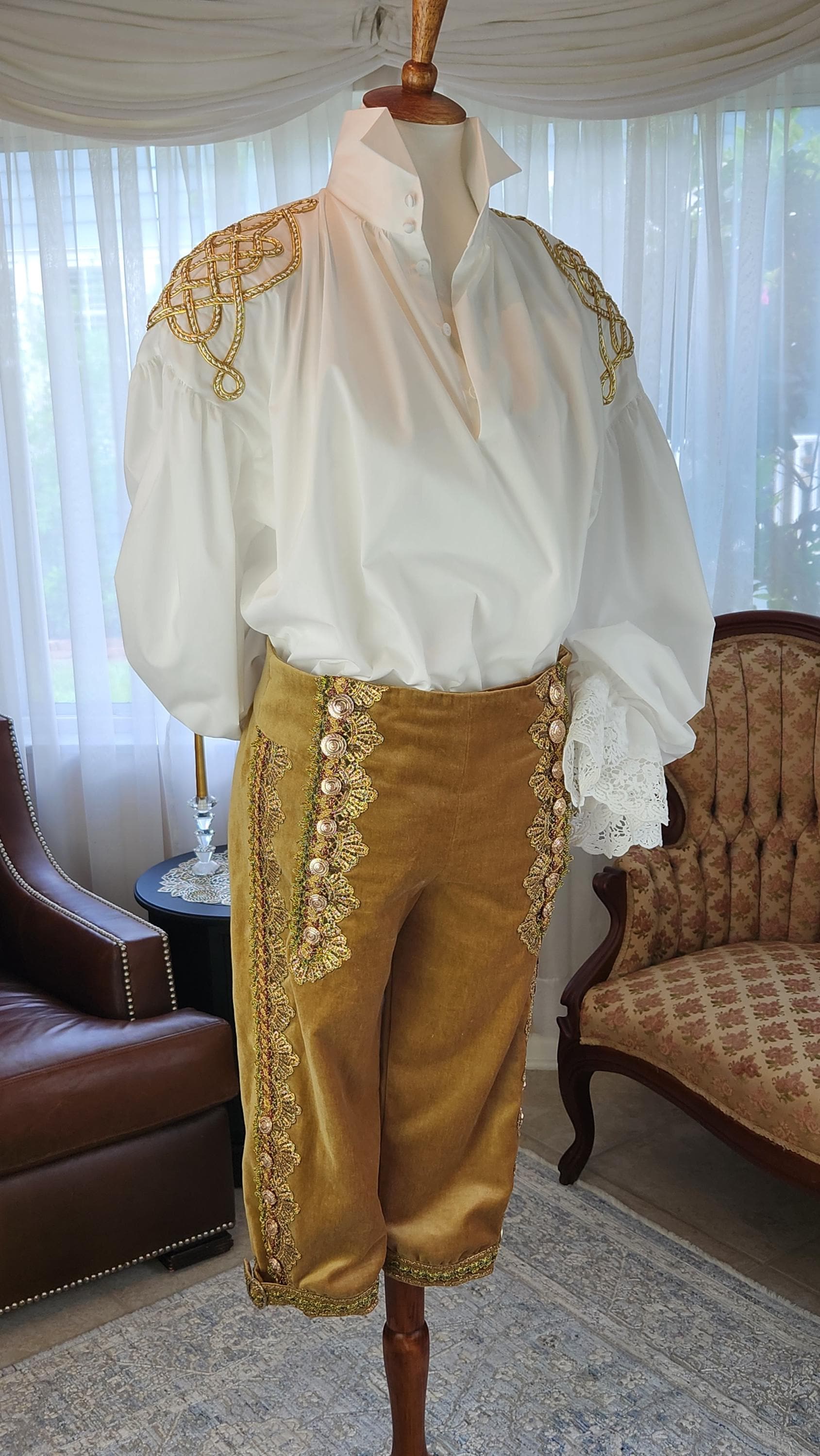 18th Century French Fly Breeches, Men's Costume, Rococo, Men's Breeches,  18th Century Closing. - Etsy