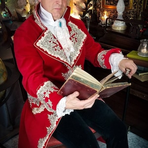 Rococo Costume, 18th Century Frock Coat,18th Century Men's Coat, Men's Rococo Coat,18th Century Men's Clothing, Cosplay.