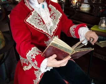 Rococo Costume, 18th Century Frock Coat,18th Century Men's Coat, Men's Rococo Coat,18th Century Men's Clothing, Cosplay.