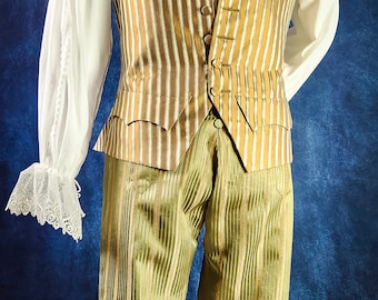 18th Century Front Fall Breeches, Men's Costume, Rococo, Men's breeches, 18th Century Closing.