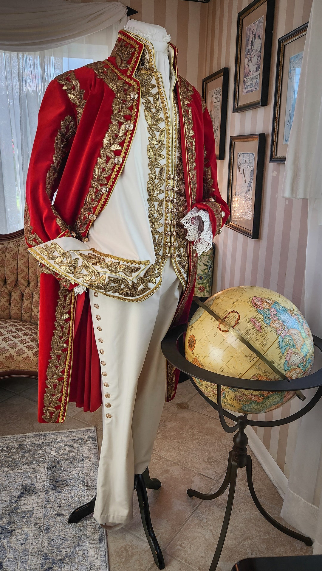 Diplomatic Uniform, Rococo Costume, 18th Century Frock Coat, Men's