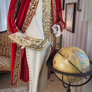 Diplomatic uniform, Rococo Costume, 18th Century Frock Coat, Men&#39;s Rococo Coat,18th Century Men&#39;s Clothing,Men&#39;s 18th century Vest, Trousers