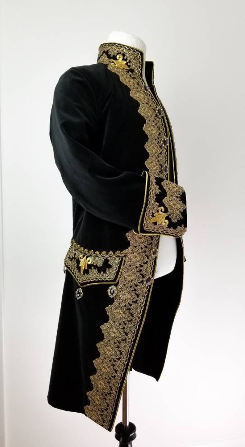 Traje Rococo Traje rococó, levita del siglo XVIII, abrigo masculino del siglo XVIII ...