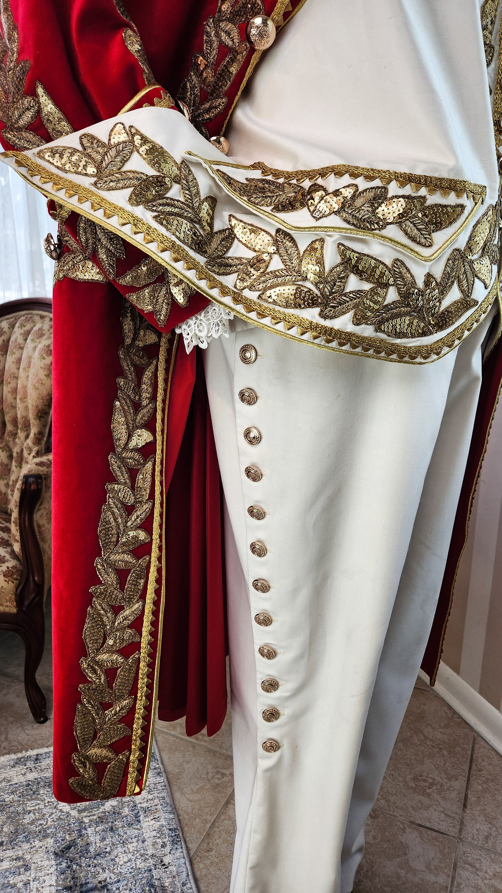 Diplomatic Uniform, Rococo Costume, 18th Century Frock Coat, Men's