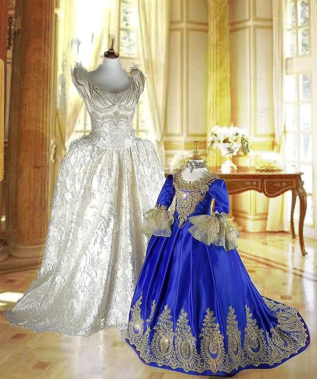 Marie Antoinette Dress, Masquerade Dress, Royal Blue Gold Dress for Girls,  Marie Antoinette Costume, 18th Century Dress, 18th Century Corset - Etsy