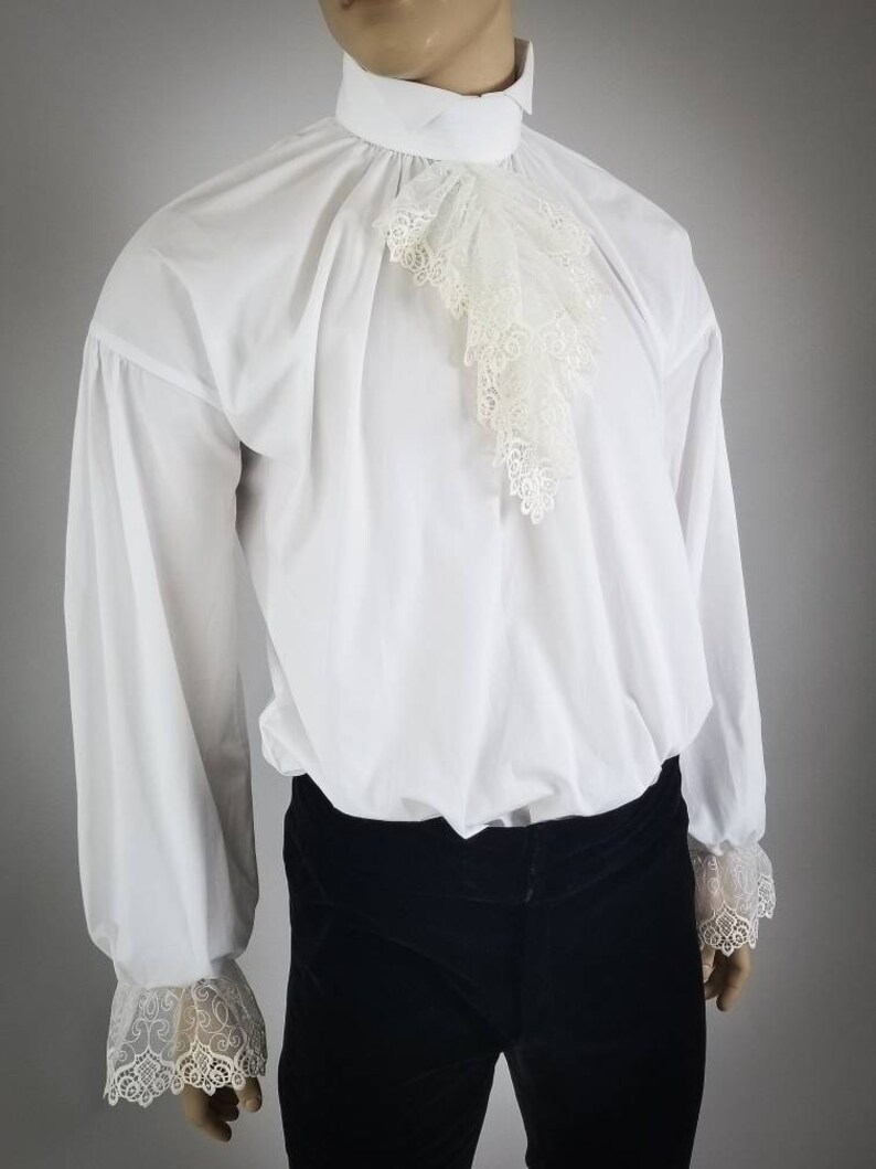 Ropa del siglo 18 camisa de hombre jabot stock camisa Etsy