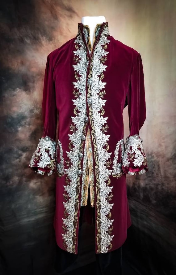 ロココ コスチューム、18 世紀のフロック コート、18 世紀のメンズ