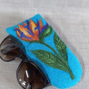 Felted Glasses Case  pencil case glasses holder accessories eyewear sleeve sunglass handmade cover