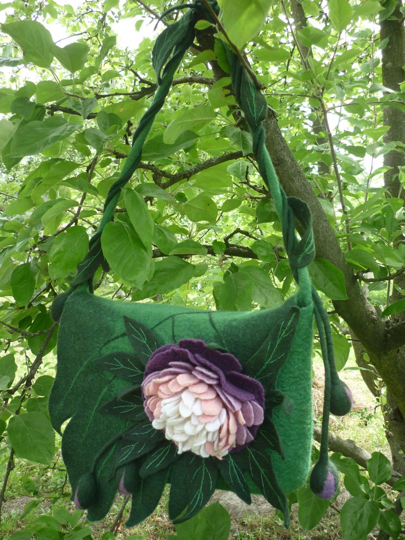 Handmade Bag Shoulder Bags Handbag Felted Bag Womens Gift for Etsy