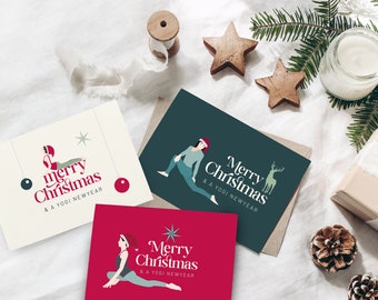 Yoga Christmas Card / Artwork Printables