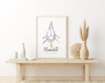 Póster imprimible de Namaste