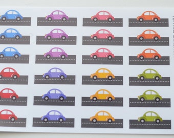 Road Trip, Car Ride, On the Road, Planner Stickers