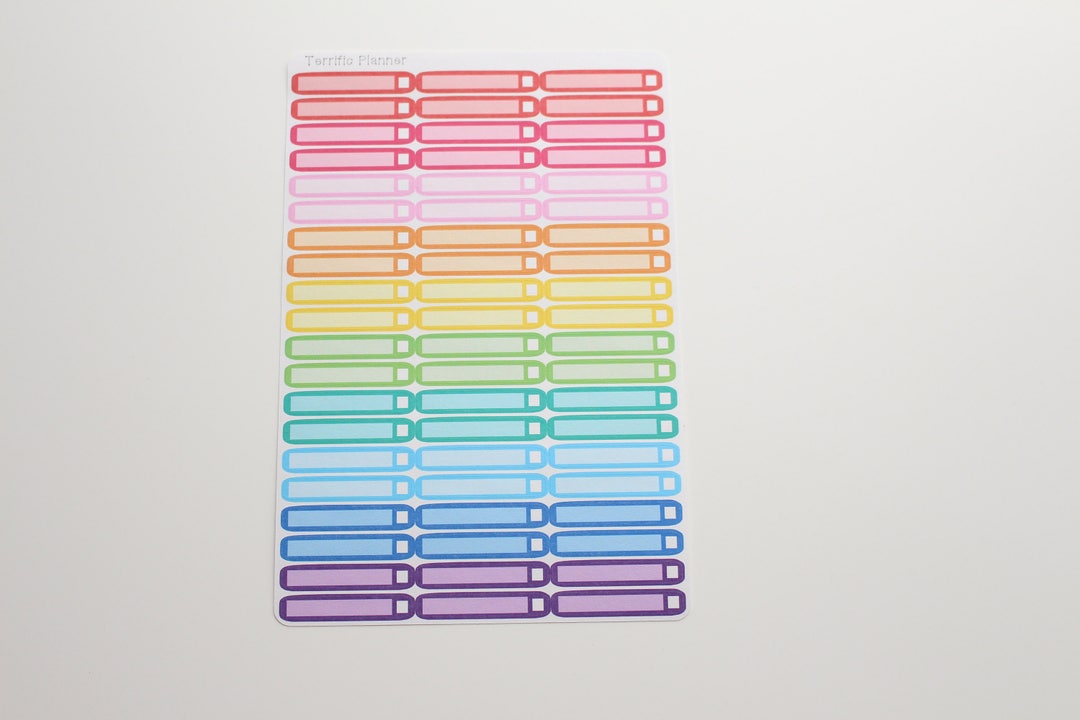 Checkbox, Label, Checklist, to Do, Planner Stickers - Etsy