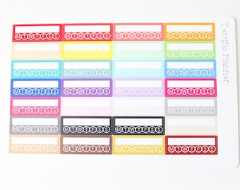 Habit tracker Stickers  For Planners #18