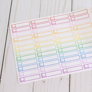 Rainbow Flag Appointment Planner Stickers - 48 Labels